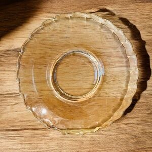 Vintage Elegant Clear Glass Fostoria Saucer